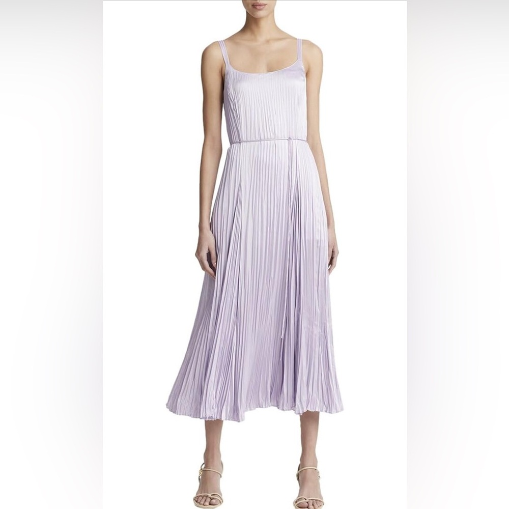 Vince Lavender Pleated Maxi Dress